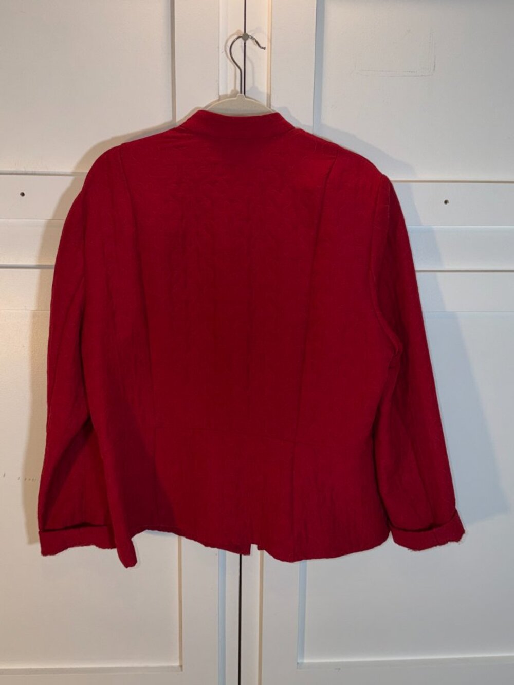 Nine & Co Red Quilted Jacket Women Size 16 - Picture 5 of 8
